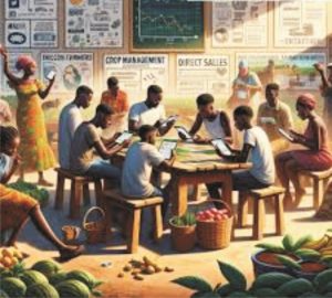 Customers receiving promotional materials during a marketing campaign activation