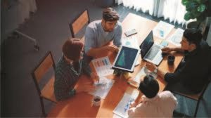 Marketing materials such as brochures and flyers driving customer engagement and brand awareness