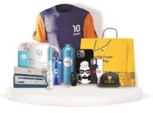 Commercial printing press producing corporate branding and marketing materials